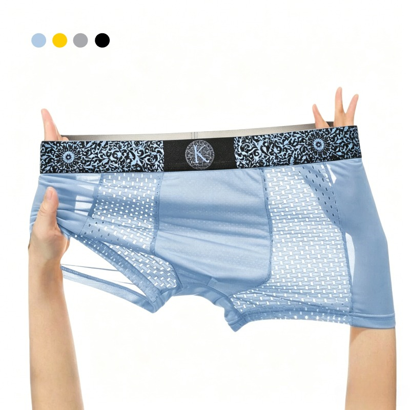 Mesh Sport Boxer - Men's Stretch Trunks Breathable Soft Moisture