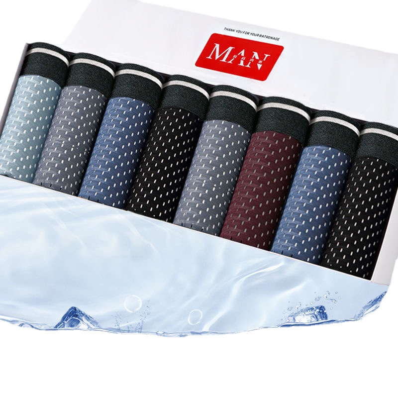 8pcs/Lot Men's Panties Ice Sil – Boxer Shorts Modal Bewertung und Preis