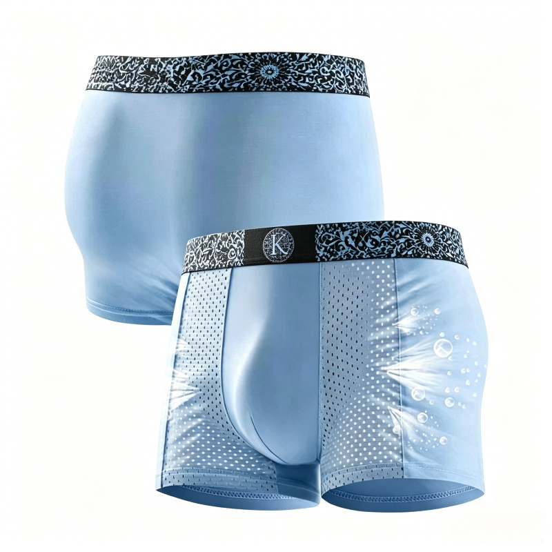 Men's Cool Ice Silk Mesh Boxer – Mesh Sport Boxer Bewertung und Preis