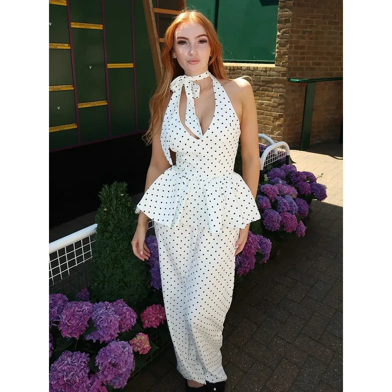 BKQU Halter Elegant Dot Print  – Suspender Tank Top Bewertung und Preis