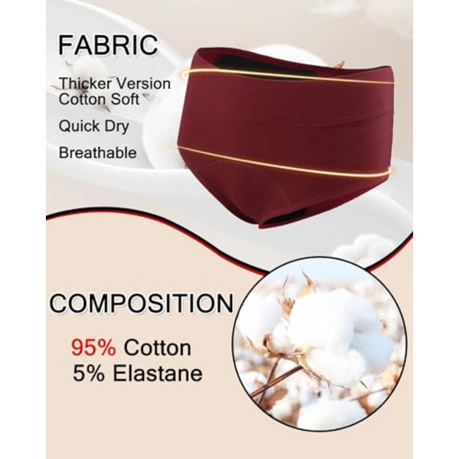 Womens Leak-Resistant Cotton U – Multi Pack Underwear Bewertung und Preis