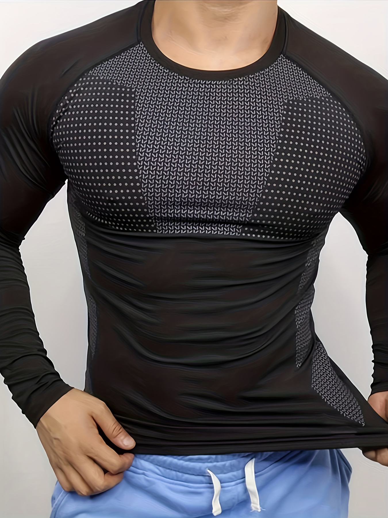 Men's autumn and winter thick  – T Shirt Tight Fit Bewertung und Preis