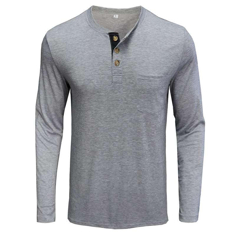 Men's Long Sleeve Henley Style – Undershirt Crew Neck Bewertung und Preis