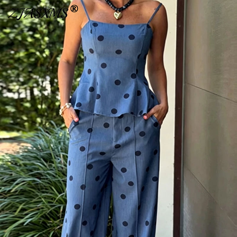 Vintage Dot Print Chambray Two – Suspender Tank Top Bewertung und Preis
