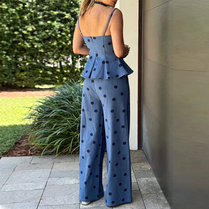 Vintage Dot Print Chambray Two – Suspender Tank Top Bewertung und Preis