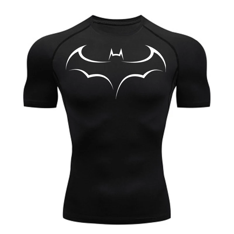 Bat Printed Men's Tight T-Shir – T Shirt Tight Fit Bewertung und Preis