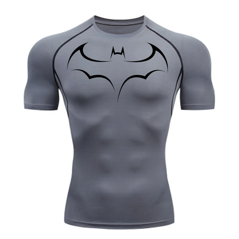 Bat Printed Men's Tight T-Shir – T Shirt Tight Fit Bewertung und Preis