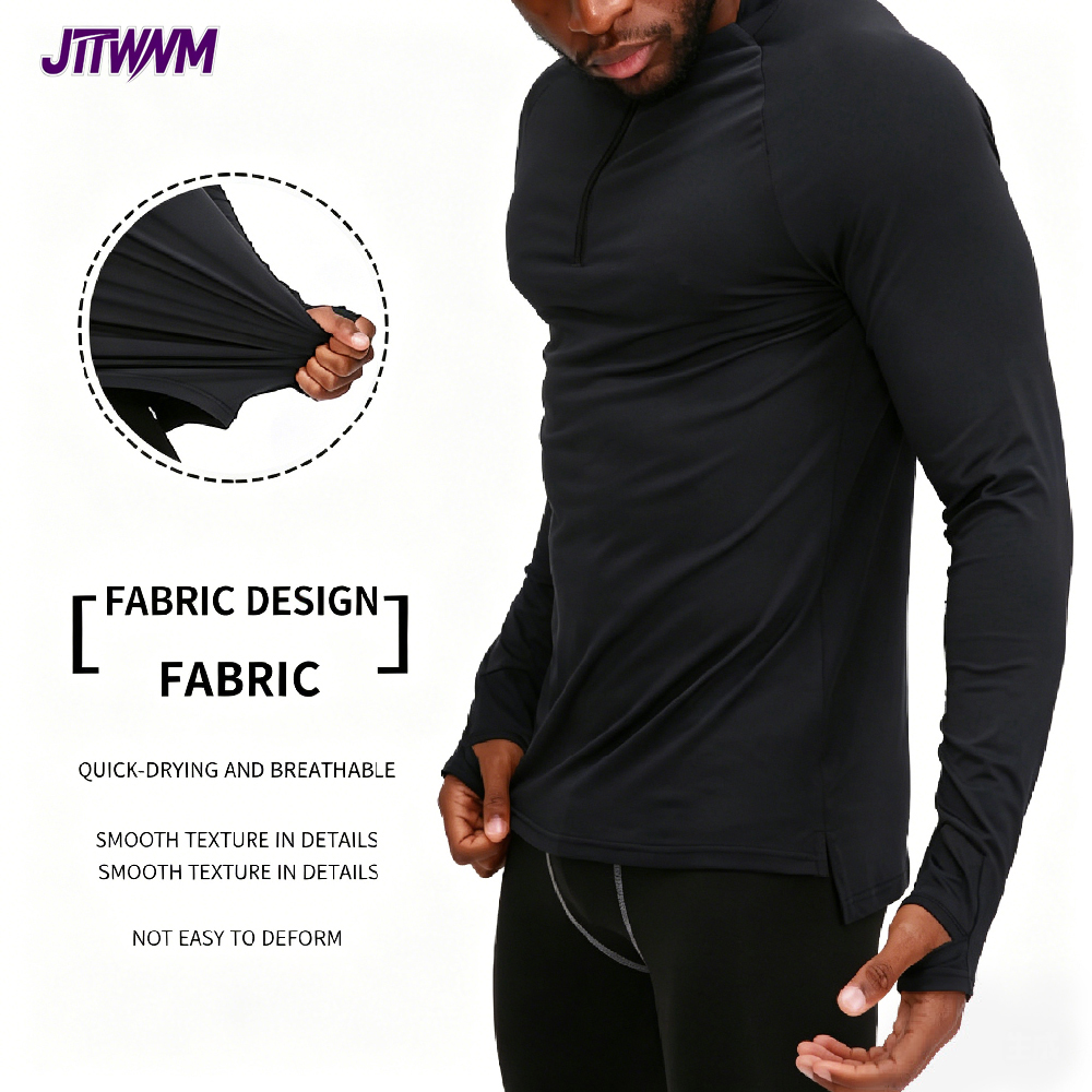 1PCS Dry Fit 1/4 Zip Up Compre – Base Layer Top Bewertung und Preis