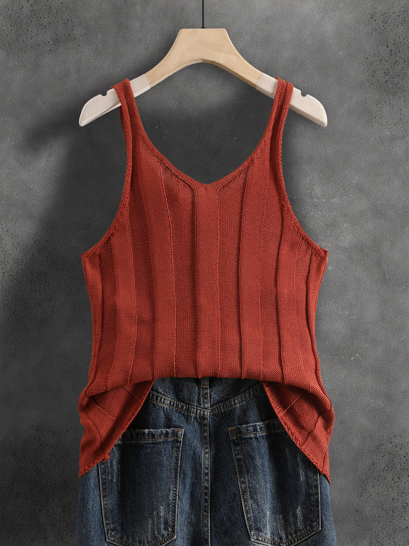 Women's V Neck Ribbed Knit  Ta – Tank Top Ribbed Bewertung und Preis