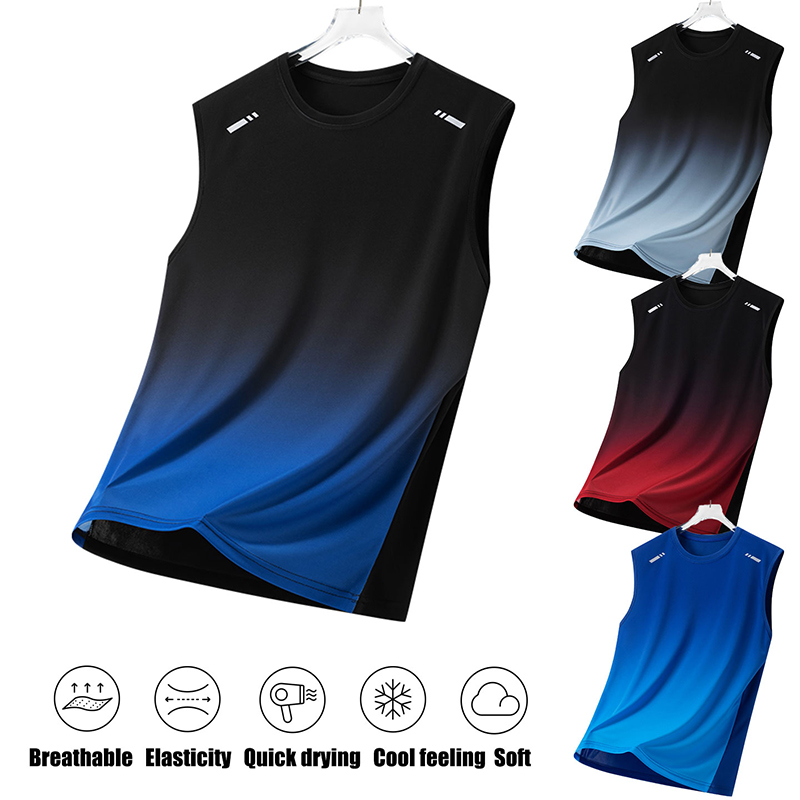 Men Gradient Sports Vest Light – Sleeveless Undershirt Bewertung und Preis