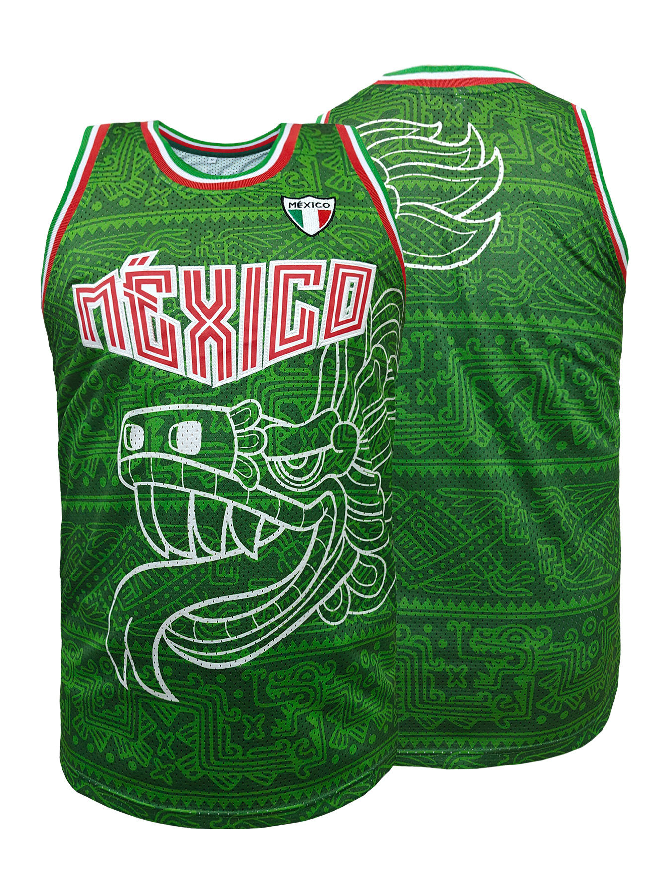 Mexico Embroidered Basketball  – Sleeveless Undershirt Bewertung und Preis