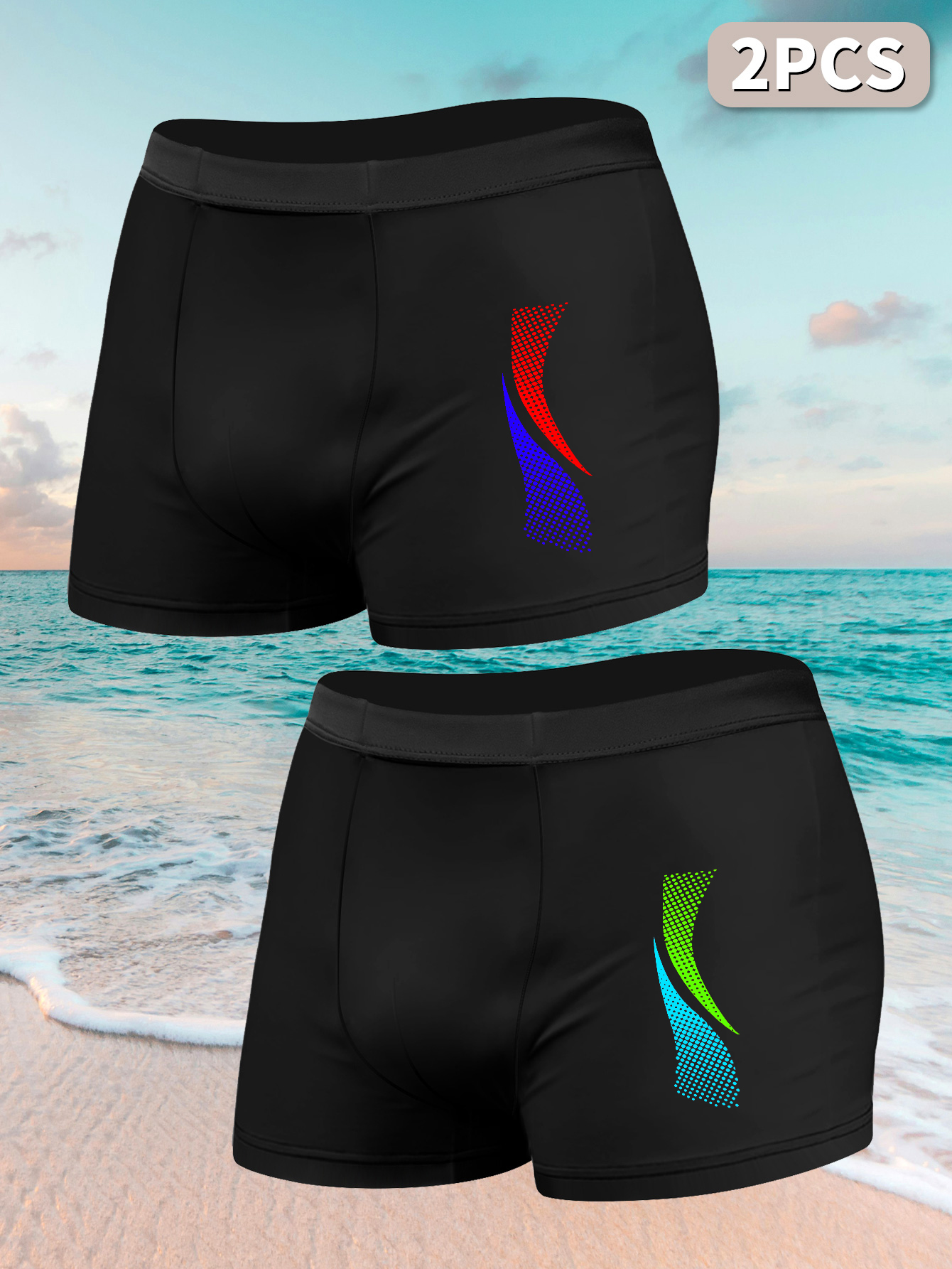 2pcs Men Swimwears with Sport  – Boxer Shorts Modal Bewertung und Preis