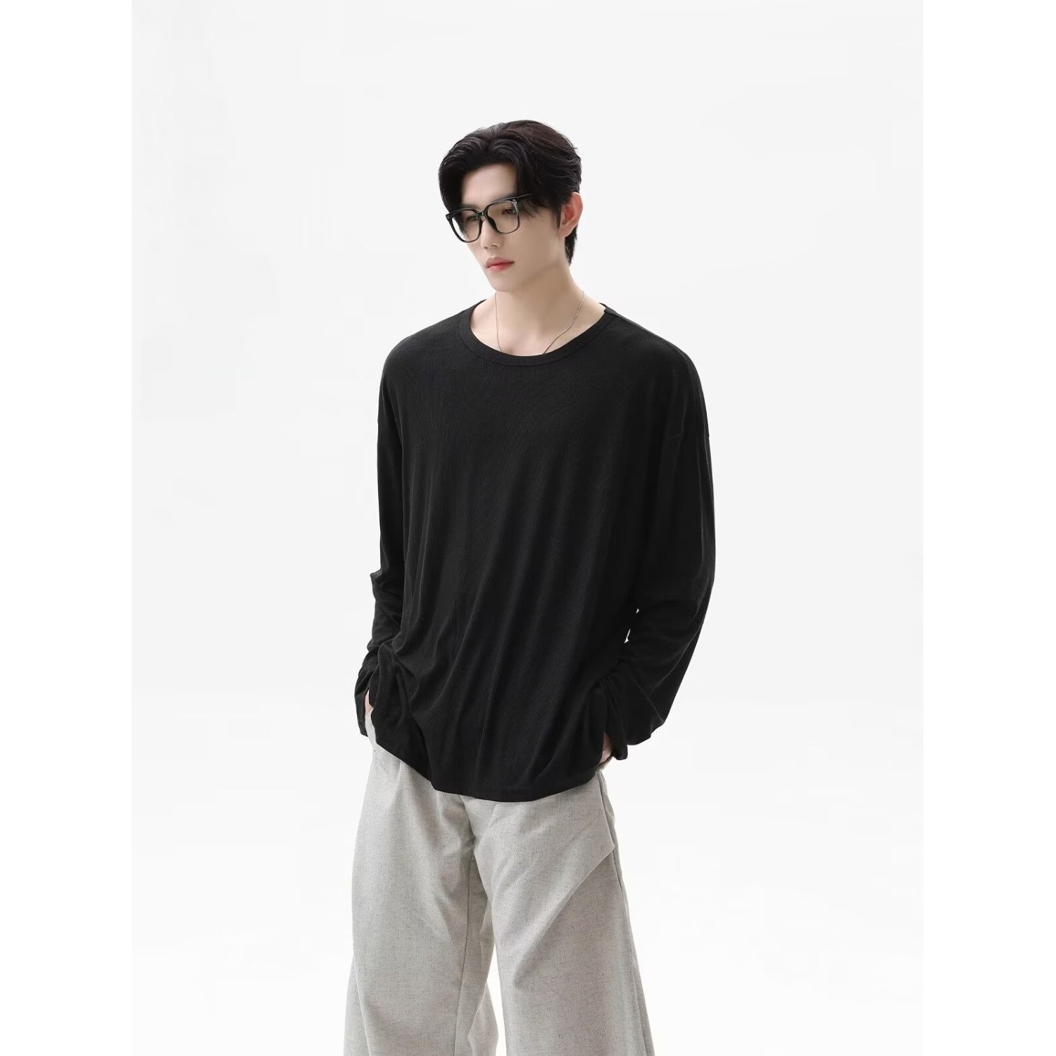 2026 Autumn New Texture Long S – Undershirt Crew Neck Bewertung und Preis