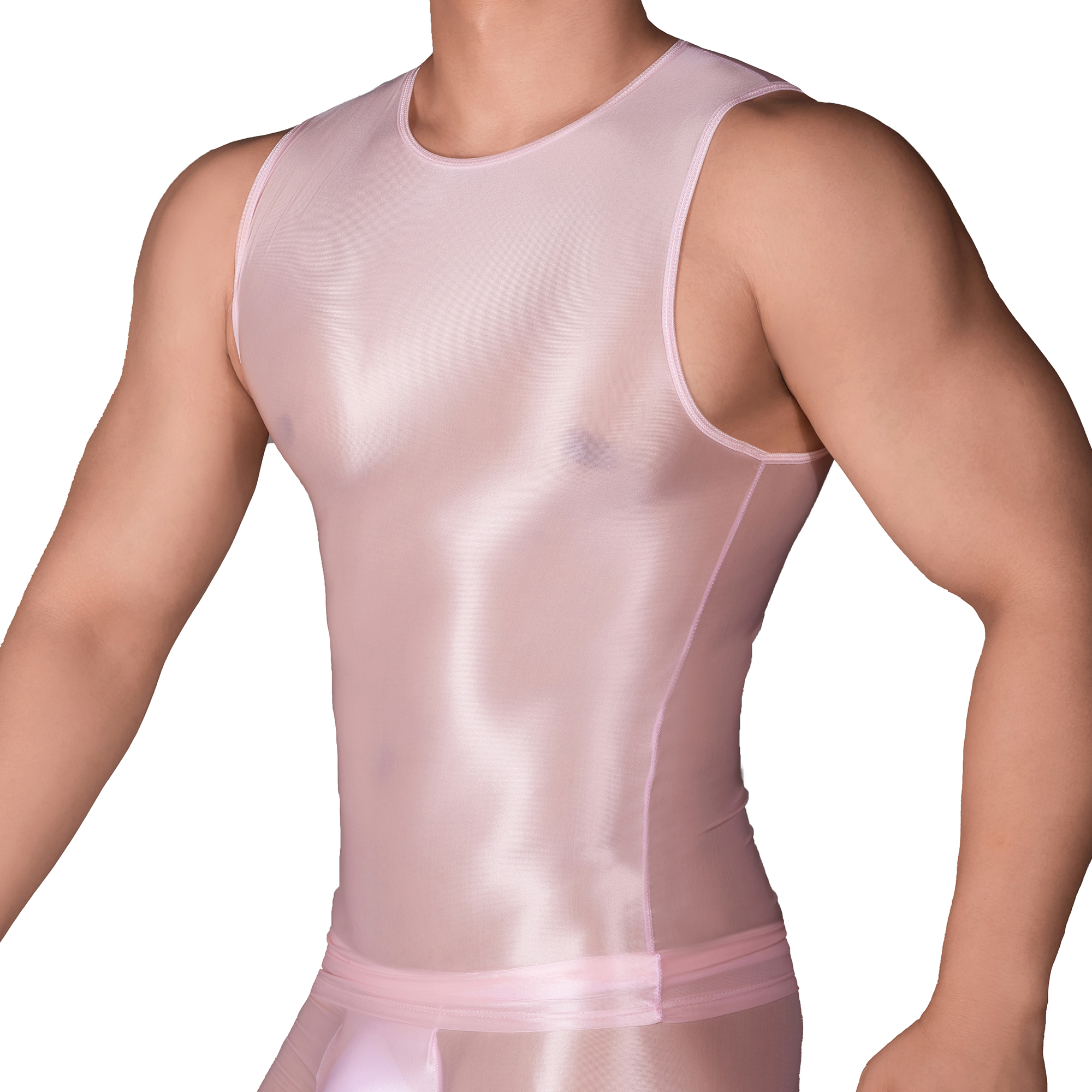 Solid Color Men's Slim Smooth  – Sleeveless Undershirt Bewertung und Preis