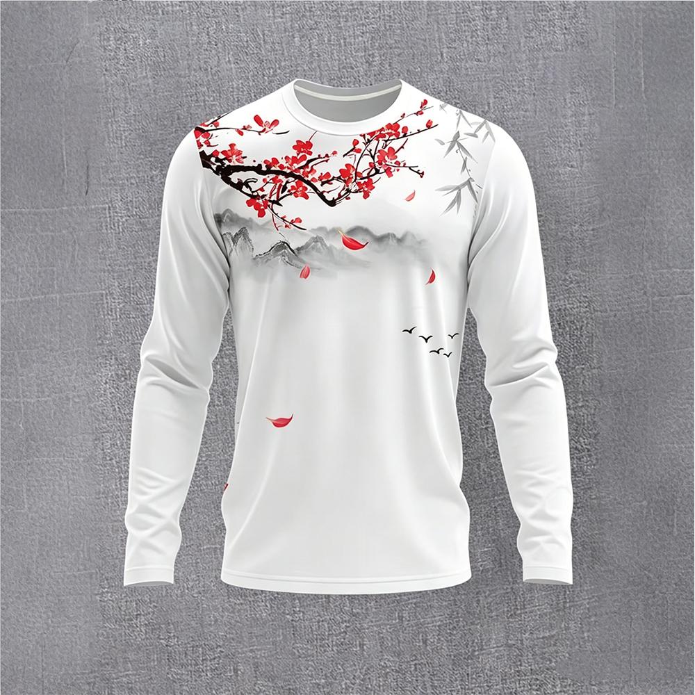 Chinese Style Ink Plum Blossom – Base Layer Top Bewertung und Preis