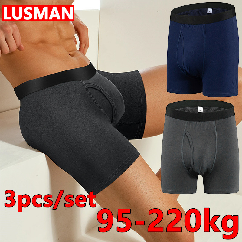 3pcs Men's Cotton Underwear Bo – Boxer Brief Pack Cotton Bewertung und Preis