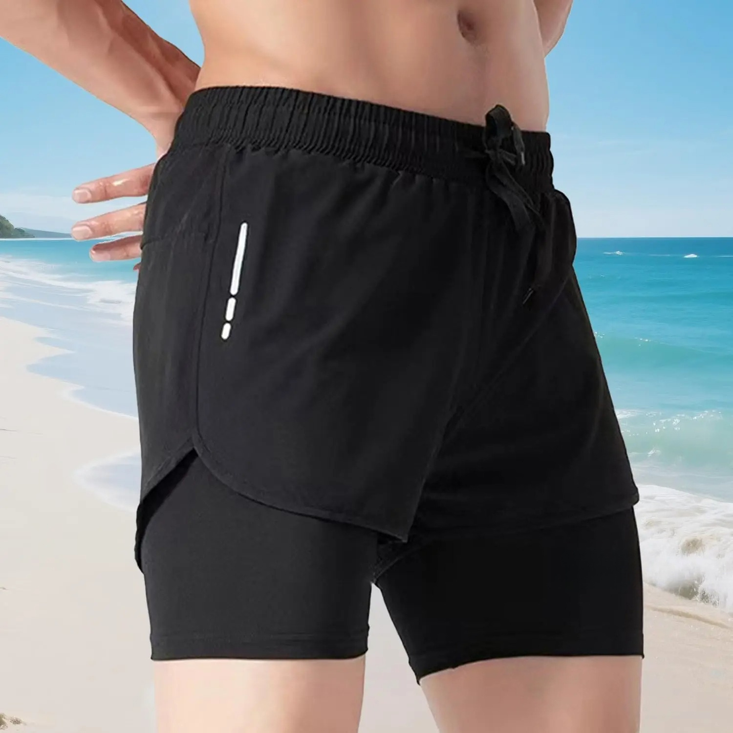 Men's Swim Trunks Quick Dry At – Compression Shorts Athletes Bewertung und Preis