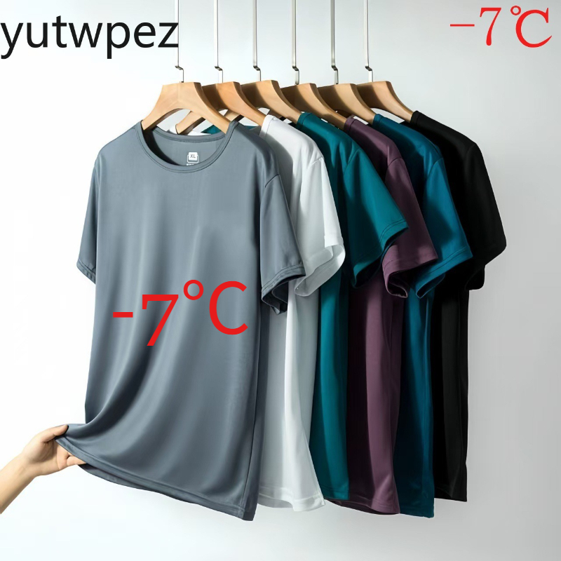 Summer Ice Silk Men T Shirt Sh – T Shirt Tight Fit Bewertung und Preis