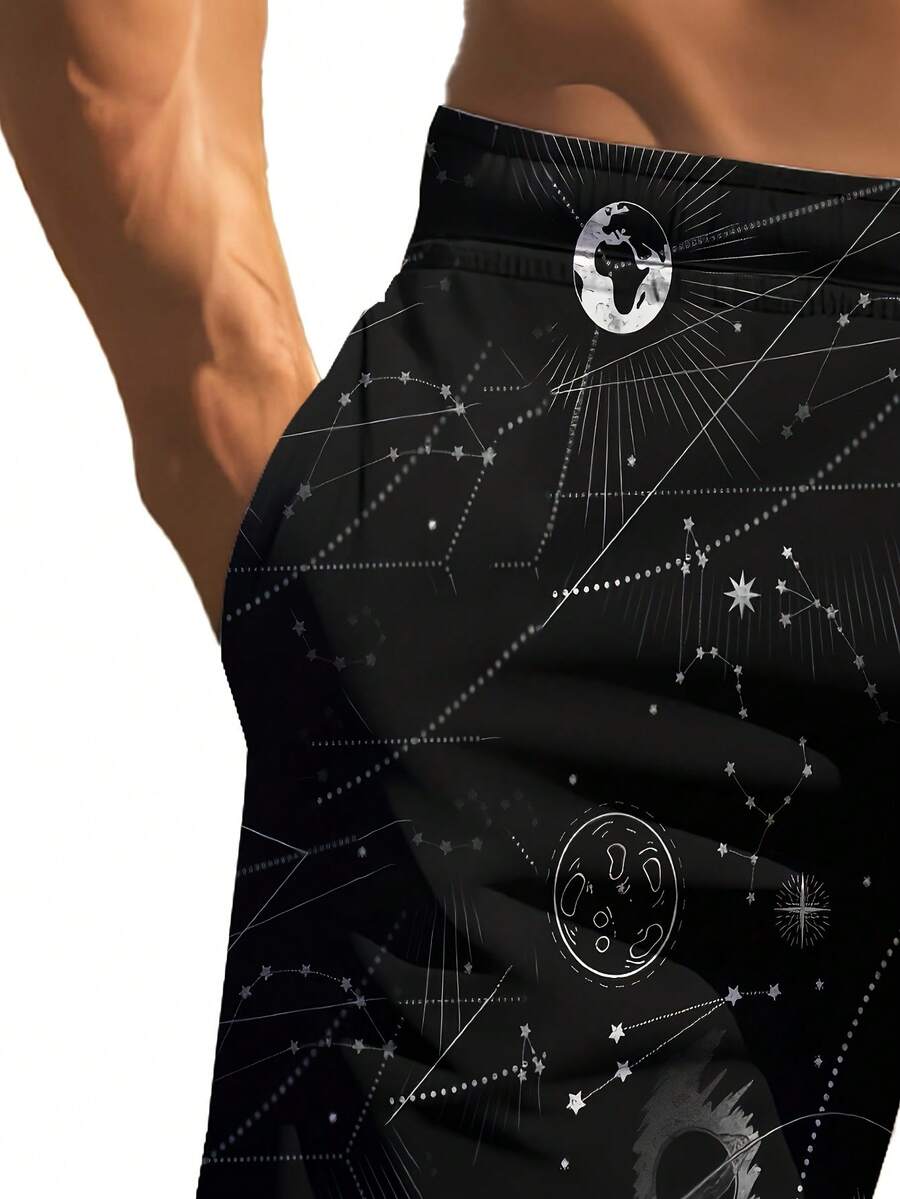 Mens 3D Space Astronaut Print  – Trunk Breathable Men Bewertung und Preis