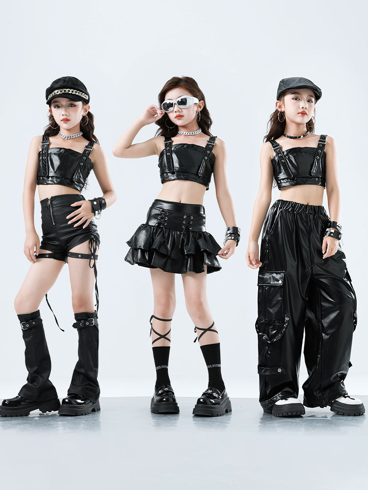 Kid Kpop Hip Hop Clothing Blac – Suspender Tank Top Bewertung und Preis