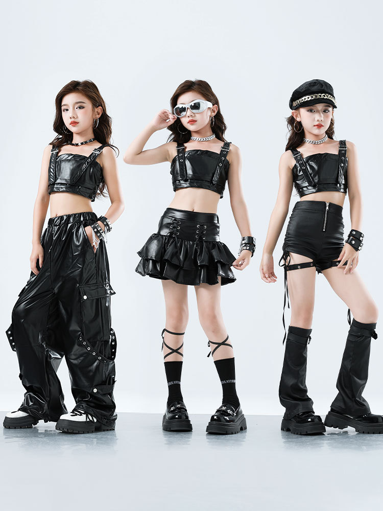 Kid Kpop Hip Hop Clothing Blac – Suspender Tank Top Bewertung und Preis