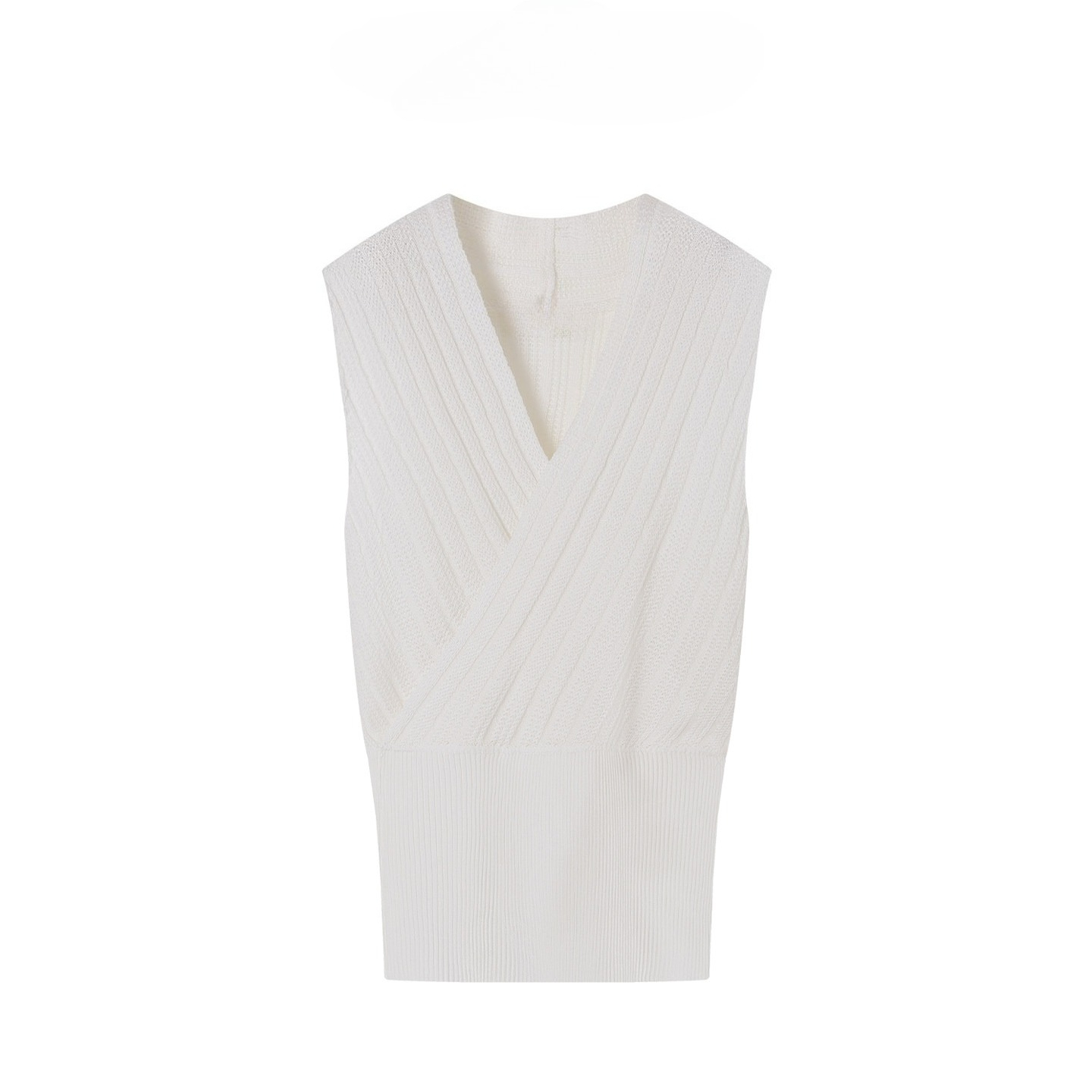 Women's Sleeveless Wrap Knit S – Tank Top Ribbed Bewertung und Preis