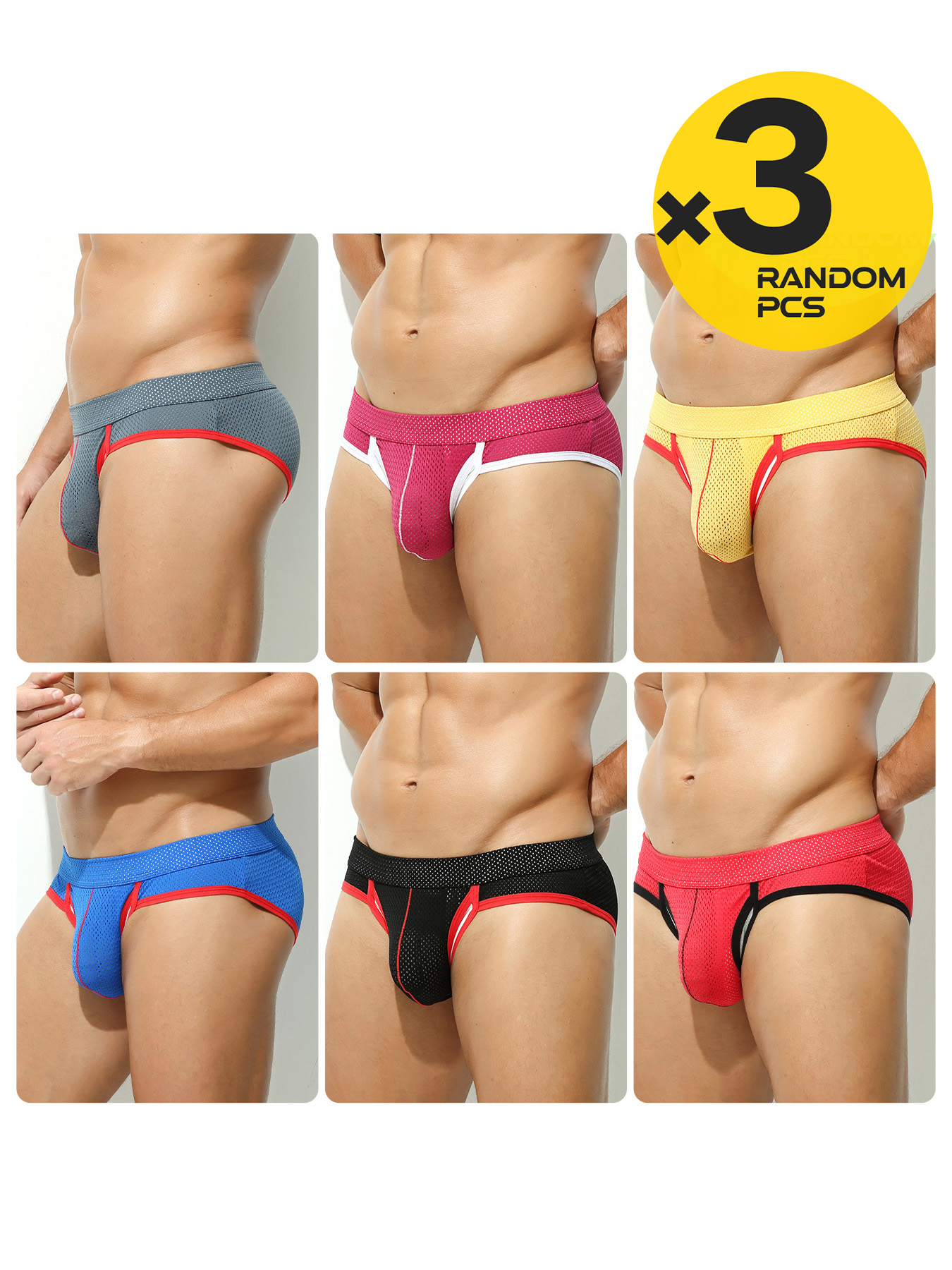 3Pcs Men Mesh Boxer Briefs Con – Mesh Sport Boxer Bewertung und Preis