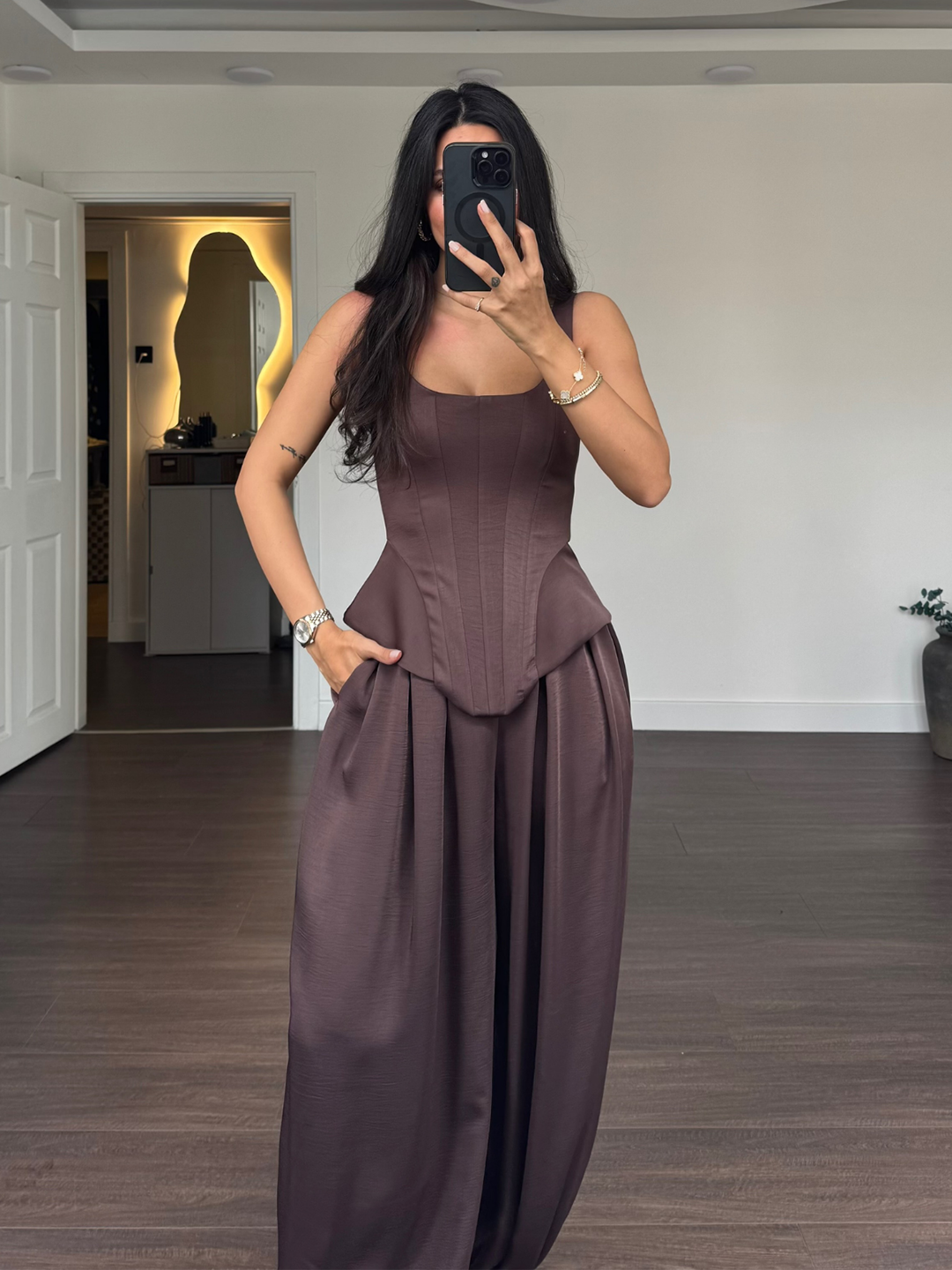 Laru Women Satin 2 Piece Outfi – Suspender Tank Top Bewertung und Preis