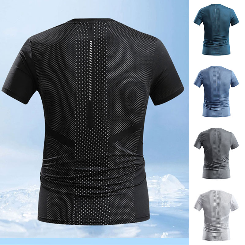 Men Summer Sports T-shirt Quic – T Shirt Tight Fit Bewertung und Preis