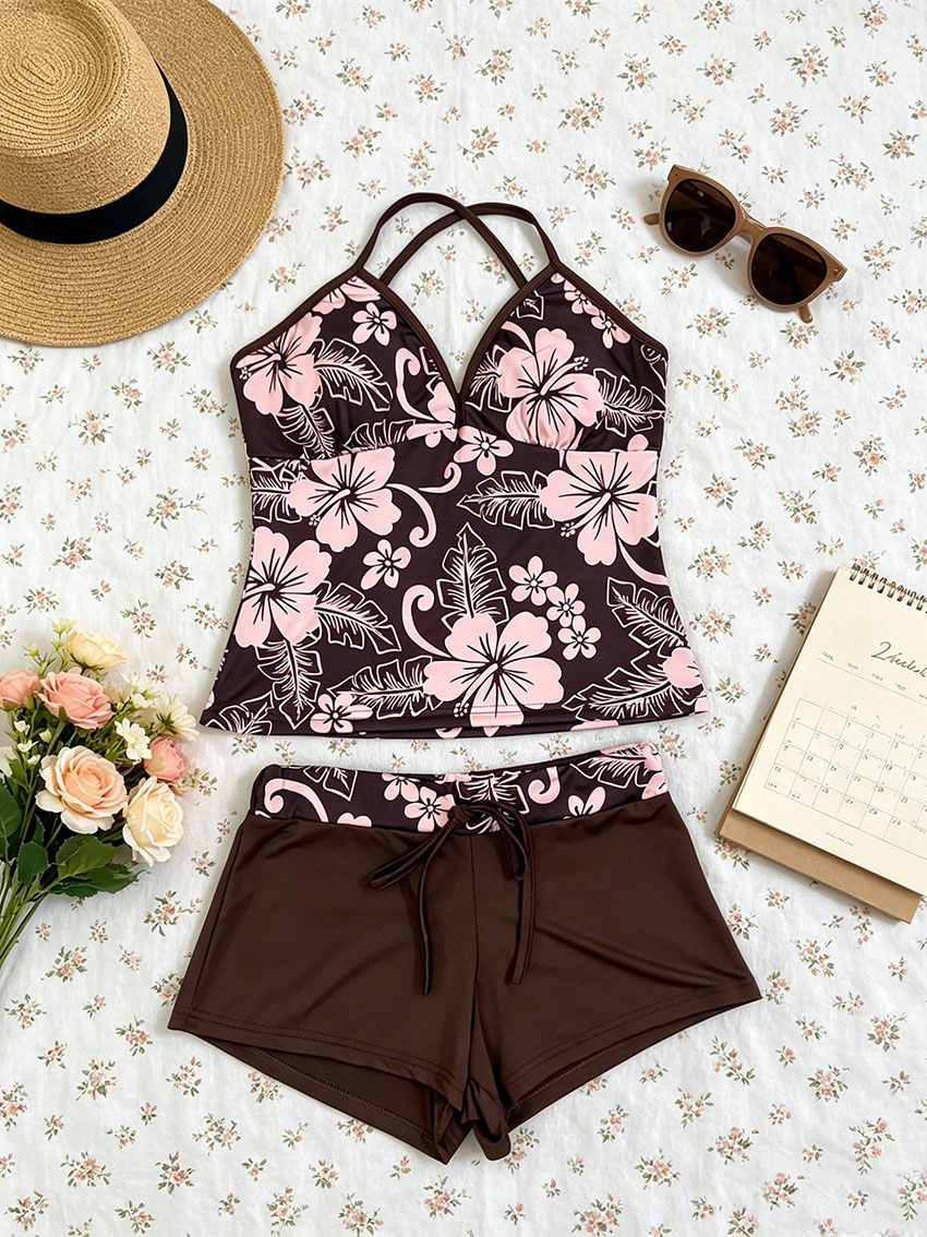 Y2K Ladies Tropical Hibiscus M – Suspender Tank Top Bewertung und Preis