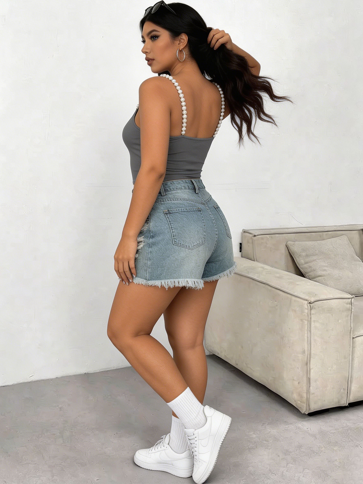 Plus Size Square Neck Pearl St – Tank Top Ribbed Bewertung und Preis
