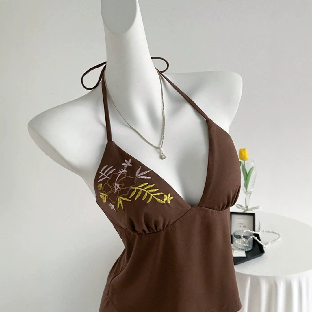 New Women's Summer Brown Tank  – Suspender Tank Top Bewertung und Preis
